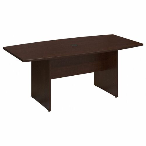 Bush Business Furniture BSH99TB7236MR Series C 72L x 36W Boat Top Conference Table in Mocha