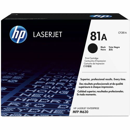 HP HEWCF281A 81A (CF281A) Original Laser Toner Cartridge - Single Pack - Black - 1 Each
