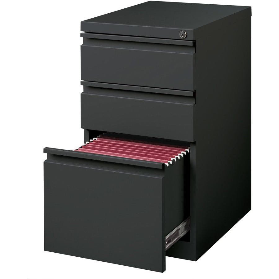 Lorell LLR66909 20" Box/Box/File Mobile File Cabinet with Full-Width Pull