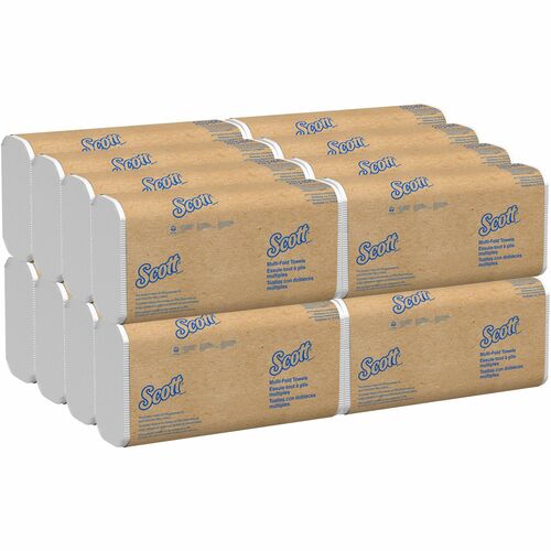 Scott® KCC01807 100% Recycled Fiber Multifold Paper Towels with Absorbency Pockets