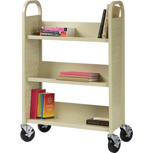 Lorell LLR49204 Single-sided Book Cart