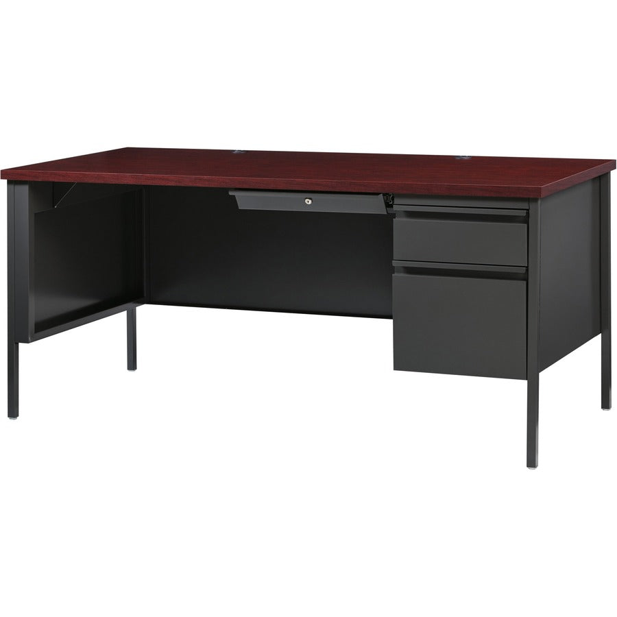 Lorell LLR60916 Fortress Series 66" Right-Pedestal Desk