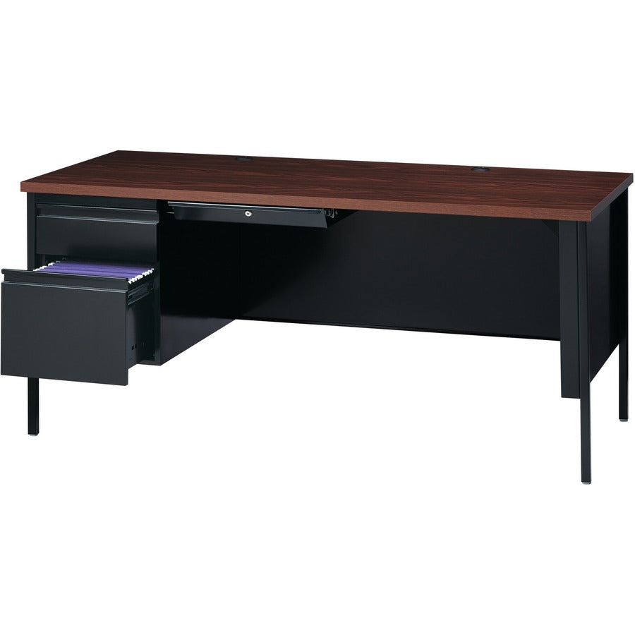 Lorell LLR60918 Fortress Series Left-Pedestal Desk