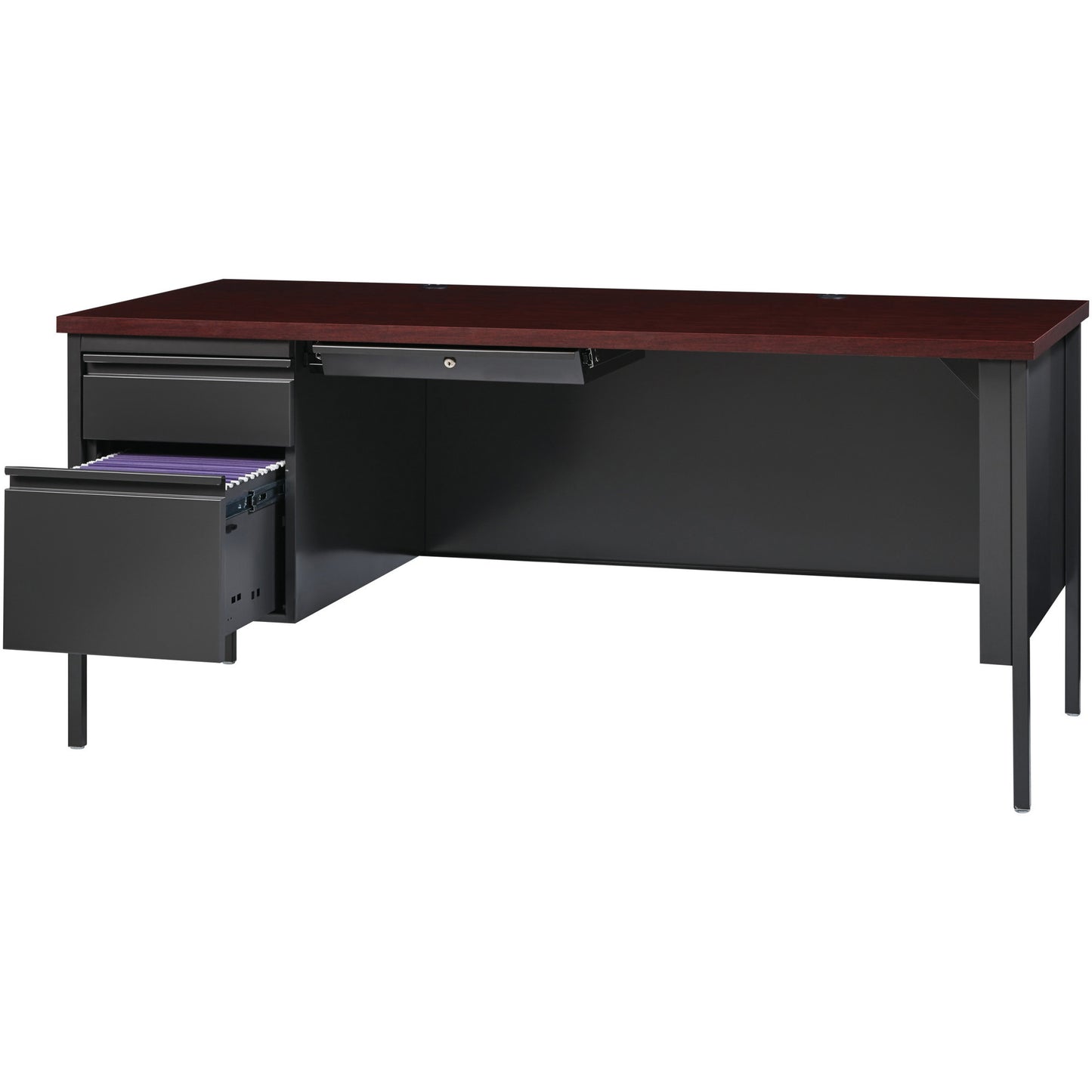Lorell LLR60919 Fortress Series Left-Pedestal Desk