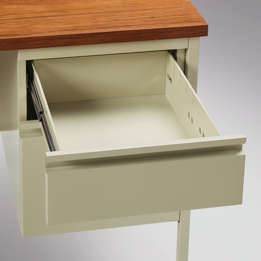 Lorell LLR60926 Fortress Series Double-Pedestal Desk