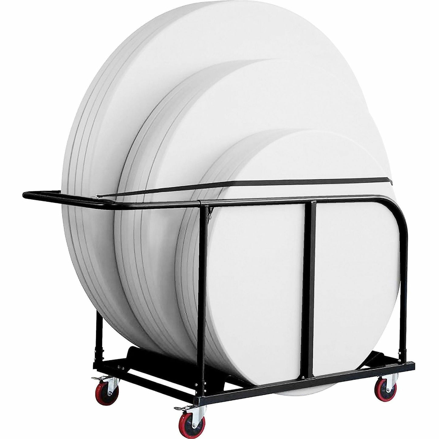Lorell LLR65955 Round Planet Table Trolley Cart
