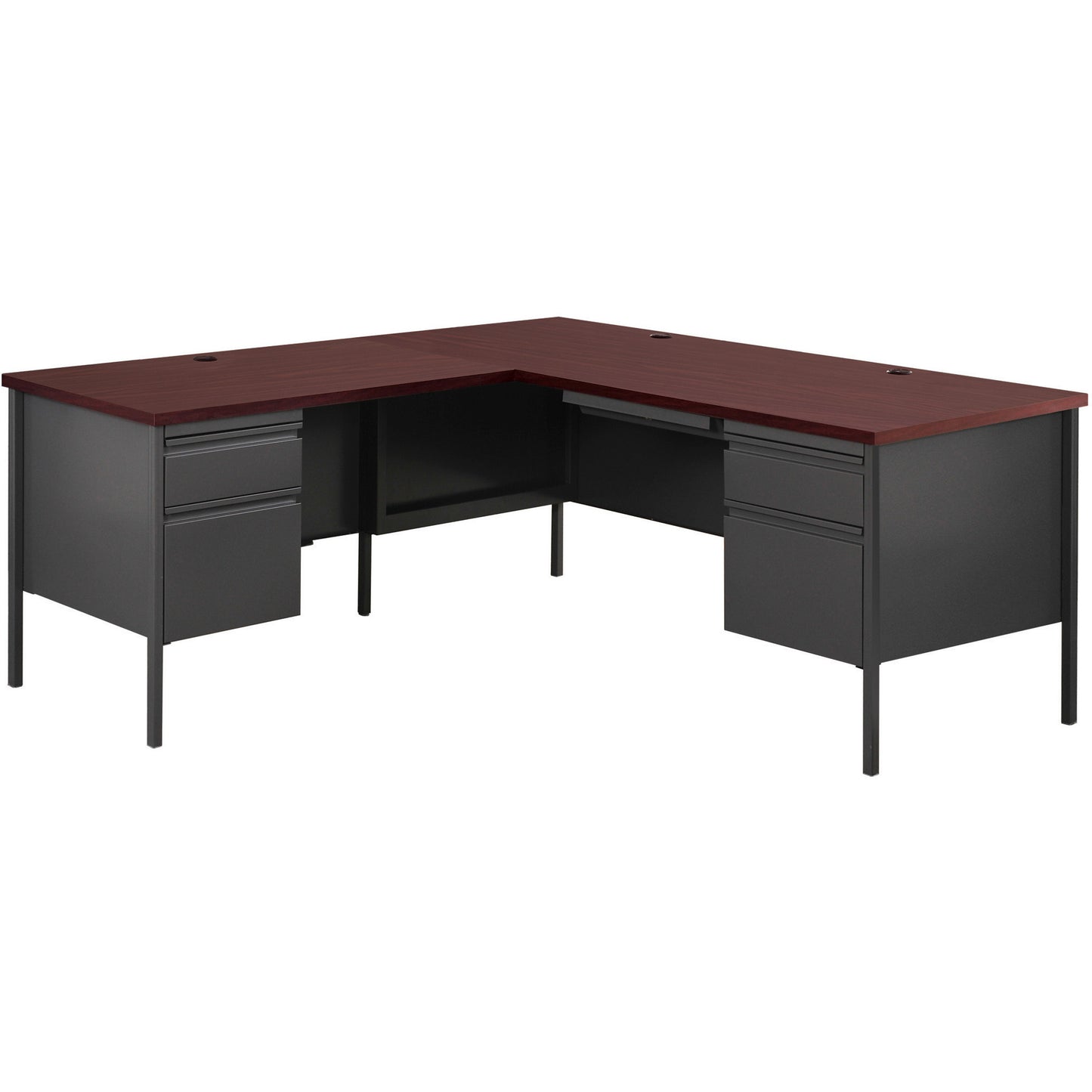 Lorell LLR66905 Fortress Series 66" Right-Pedestal Desk