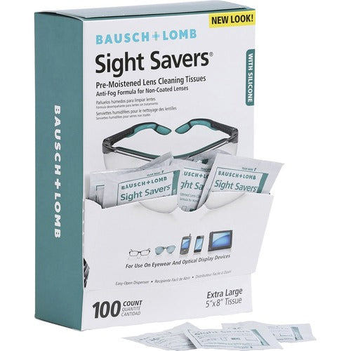 Bausch + Lomb BAL8576 Sight Savers Pre-Moistened Cleaning Tissues