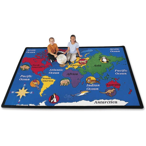 Carpets for Kids® CPT1501 Premium World Explorer Geography Area Rug