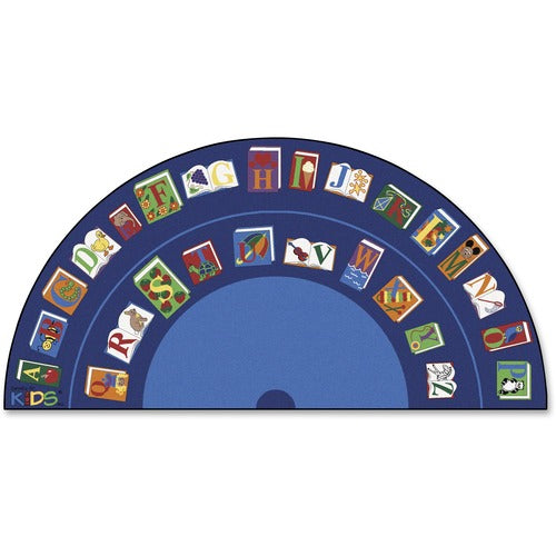 Carpets for Kids® CPT2634 Premium Reading/The Book Semi-Circle Rug