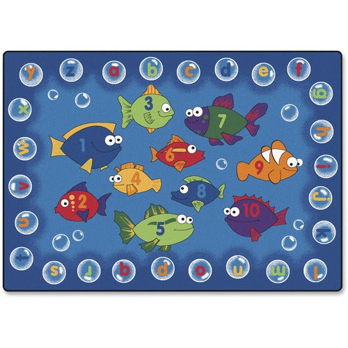 Carpets for Kids® CPT6817 Premium Fishing 4 Literacy Rectangle Rug