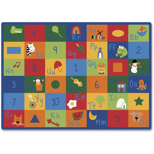 Carpets for Kids® CPT7000 Premium Learning Blocks Rectangle Rug