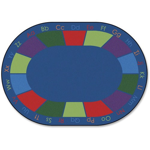 Carpets for Kids® CPT8616 Premium Colorful Places Oval Sitting Rug