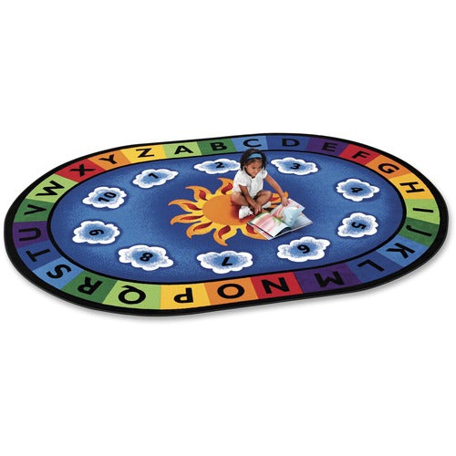 Carpets for Kids® CPT9445 Premium Sunny Day Learn/Play Oval Rug