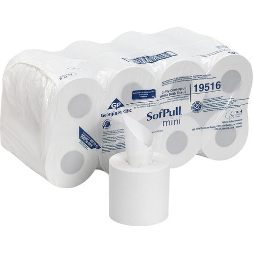 SofPull GPC19516 Centerpull Mini Toilet Paper