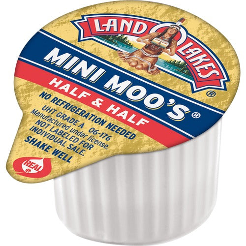 International Delight ITD100718 Land O Lakes Mini Moo's Half & Half Cream Singles