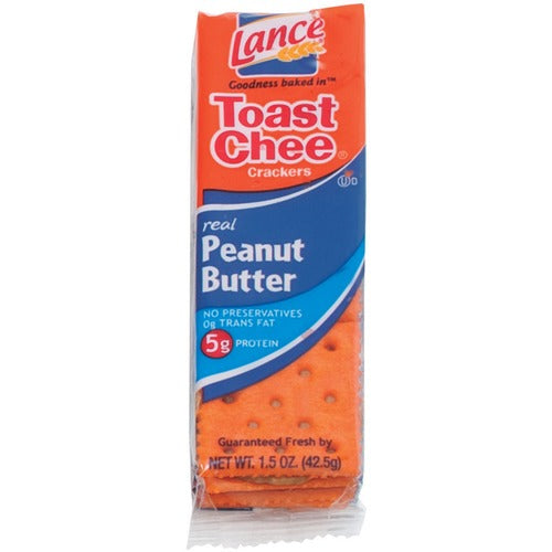 Lance LNESN40653 Toast Chee Peanut Butter Cracker Sandwiches