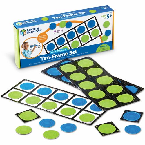 Learning Resources LRNLER6644 Giant Magnetic Ten-frame Set