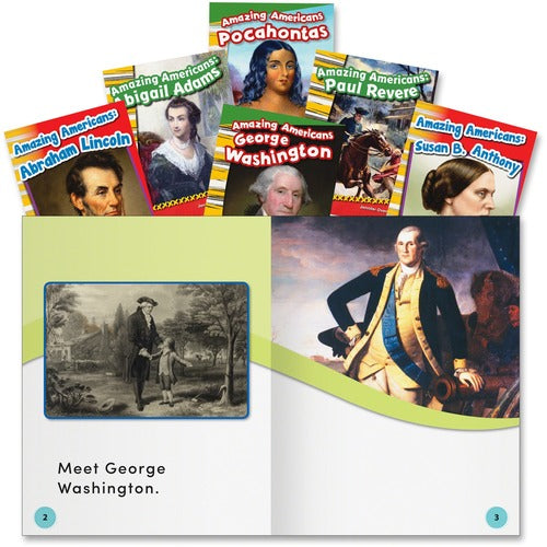 Shell Education SHL20602 Education Amazing Americans Book Set Printed Book