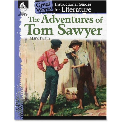 Shell Education SHL40200 Adventures Tom Sawyer Instruction Guide Printed Book by Mark Twain