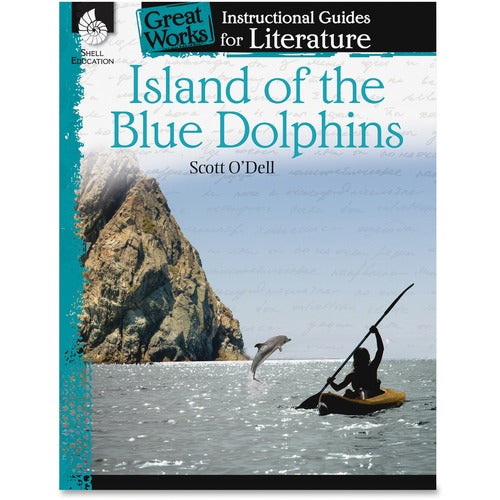 Shell Education SHL40208 Island of the Blue Dolphins Literature Guide Printed Book by Scott O'Dell
