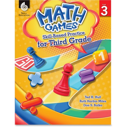 Shell Education SHL51290 Grade 3 Math Games Skills-Based Practice Book by Ted H. Hull, Ruth Harbin Miles, Don S. Balka Printed Book by Ted H. Hull, Ruth Harbin Miles, Don Balka