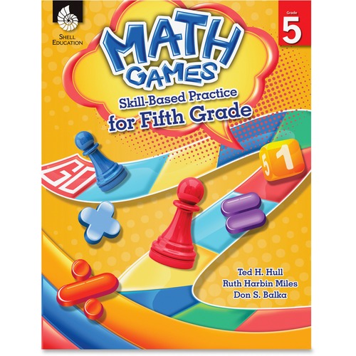 Shell Education SHL51292 Grade 5 Math Games Skills-Based Practice Book by Ted H. Hull, Ruth Harbin Miles, Don S. Balka Printed Book by Ted H. Hull, Ruth Harbin Miles, Don Balka