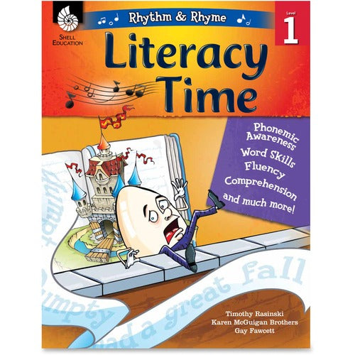 Shell Education SHL51337 Literacy Time Rhythm/Rhyme Level 1 Resource Book Printed Book by Timothy Rasinski, Karen McGuigan Brothers, Gay Fawcett
