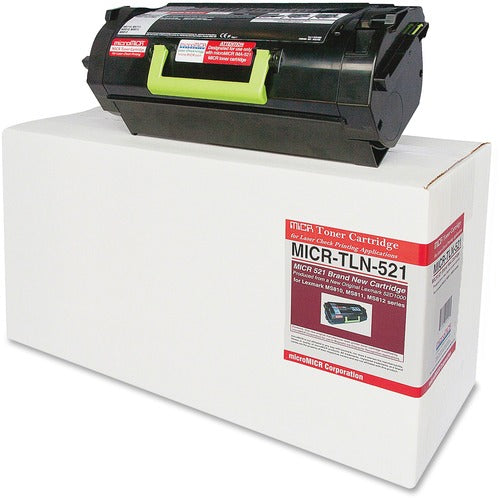 microMICR MCMMICRTLN521 MICR Laser Toner Cartridge 52D1000 - Black - 1 Each