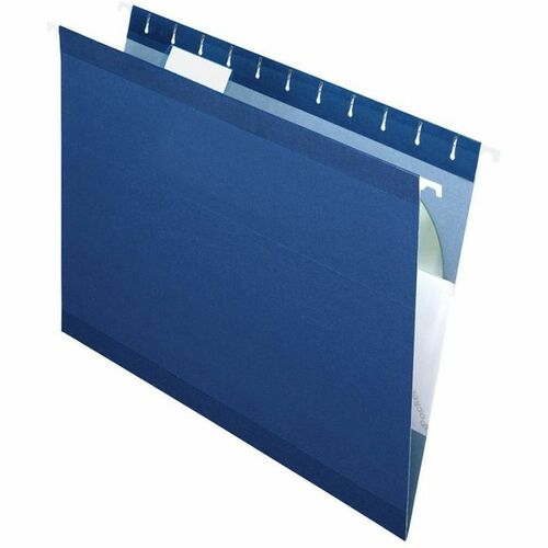 Pendaflex PFX415215NAV 1/5 Tab Cut Letter Recycled Hanging Folder