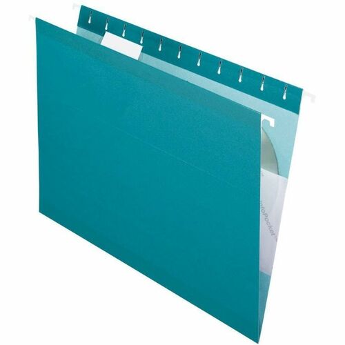 Pendaflex PFX415215TEA 1/5 Tab Cut Letter Recycled Hanging Folder