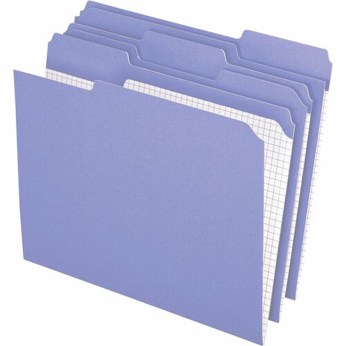 Pendaflex PFXR15213LAV 1/3 Tab Cut Letter Recycled Top Tab File Folder