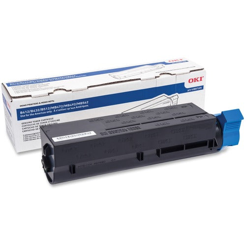 Oki OKI45807105 Original Toner Cartridge - Black - Led - High Yield - 7000 Page - 1 Each
