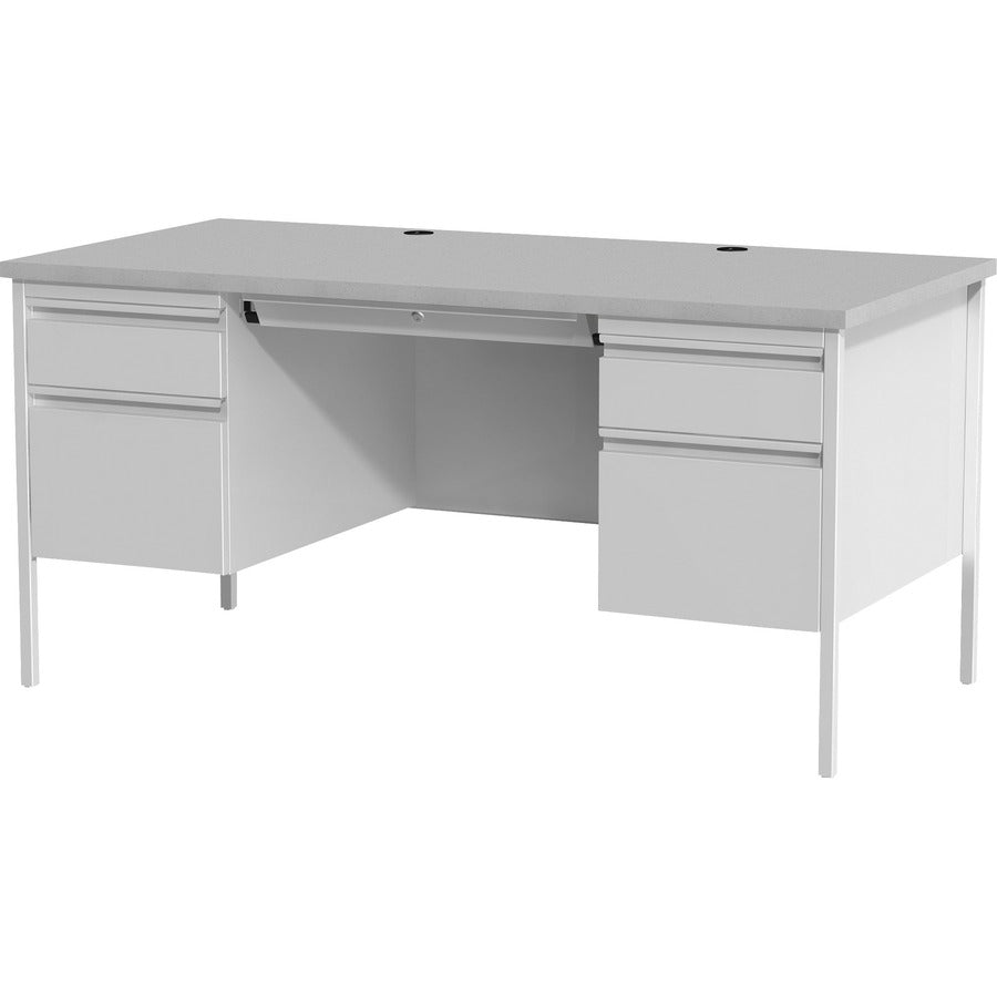 Lorell LLR60935 Fortress Series Double-Pedestal Desk