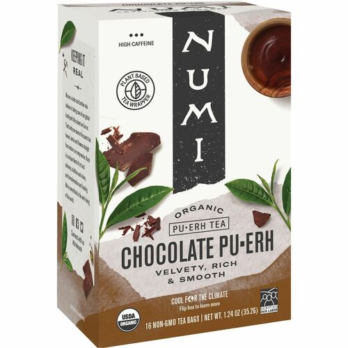 Numi NUM10360 Organic Chocolate Pu-erh Black Tea Bag