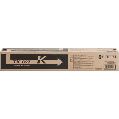 Kyocera KYOTK897K Original Laser Toner Cartridge - Black - 1 Each