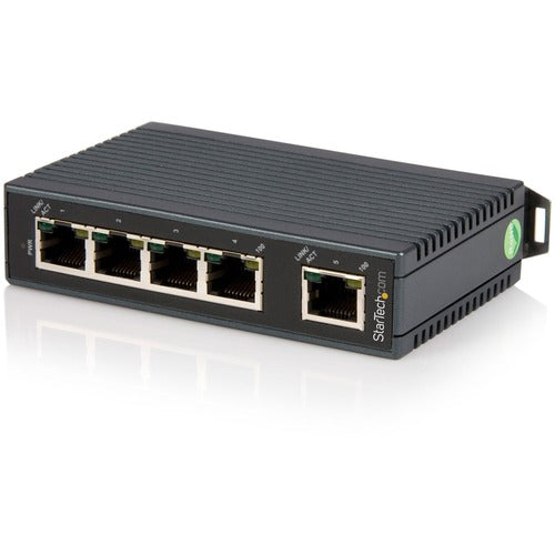 StarTech.com STCIES5102 5-Port Industrial Ethernet Switch - DIN Rail Mountable