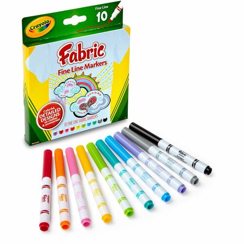 Crayola CYO588626 Bright Fabric Markers