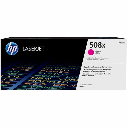 HP HEWCF363X 508X (CF363X) Original High Yield Laser Toner Cartridge - Single Pack - Magenta - 1 Each