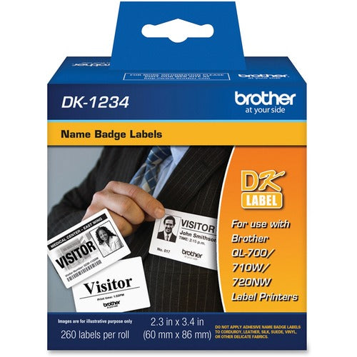 Brother BRTDK1234 Adhesive Name Badge Labels