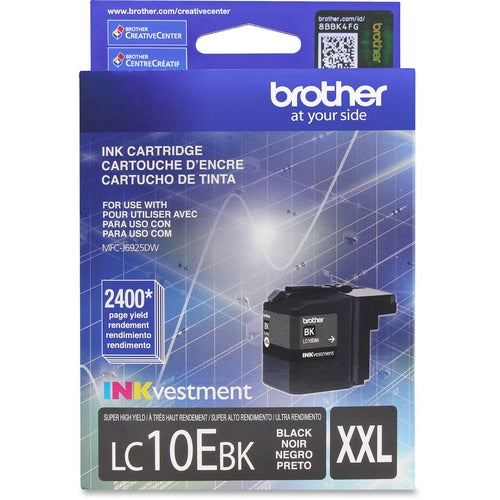 Brother BRTLC10EBK LC-10EBK Original Inkjet Ink Cartridge - Black - 1 Each