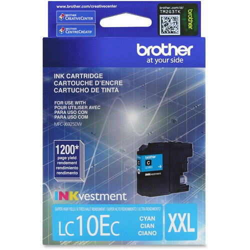 Brother BRTLC10EC LC-10EC Original Inkjet Ink Cartridge - Cyan - 1 Each