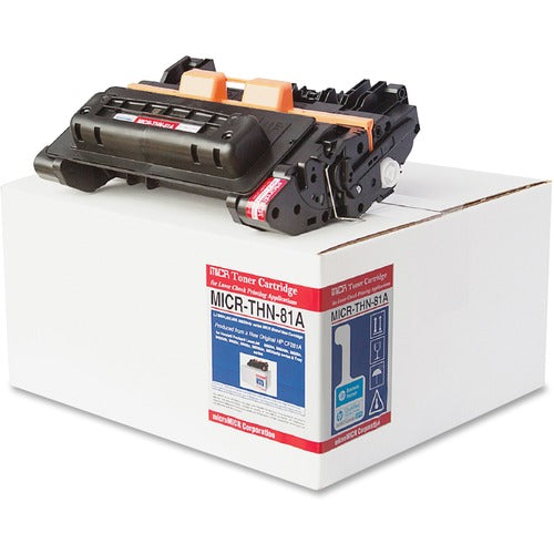 microMICR MCMMICRTHN81A MICR Standard Yield Laser Toner Cartridge CF281A - Black - 1 Each
