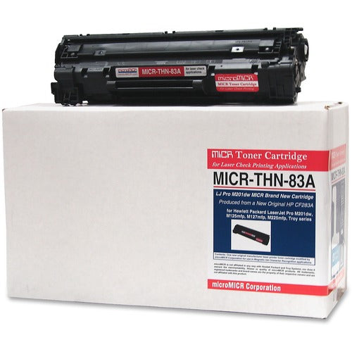 microMICR MCMMICRTHN83A MICR Standard Yield Laser Toner Cartridge CF283A - Black - 1 Each