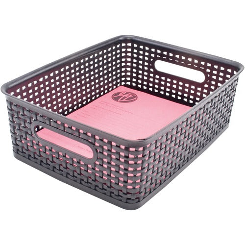 Advantus AVT40327 Plastic Weave Bins