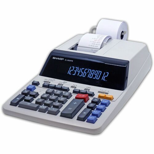 Sharp Calculators SHREL2630PIII EL-2630PIII 12-Digit Commercial Printing Calculator