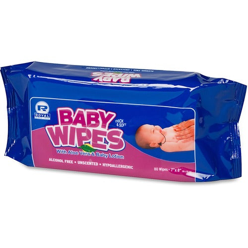 Royal RPPRPBWUR80 Paper Products Baby Wipes Refill Pack