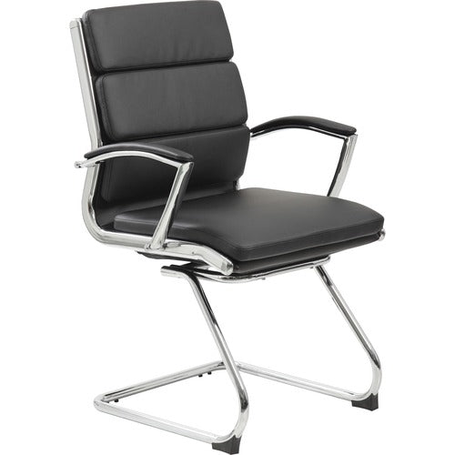 Boss BOPB9479BK Contemporary Executive Guest Chair In Caressoft Plus