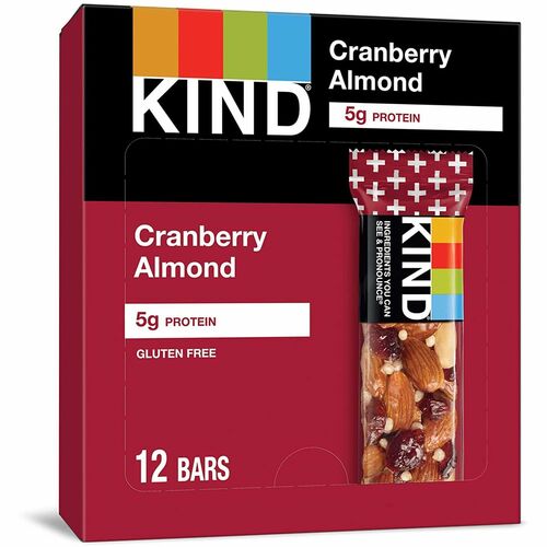 KIND KND17211 Cranberry Almond Nut Bars