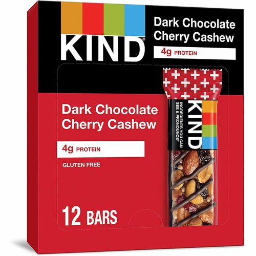 KIND KND17250 Dark Chocolate Cherry Cashew Nut Bars